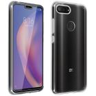 AVIZAR Coque Xiaomi Mi 8 Lite Silicone Gel + Film Verre Trempé 9H - Transparent