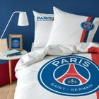 PSG - PARIS SAINT GERMAIN Parure de lit imprimée 100% Coton - PSG RETRO WHITE - Blanc - 140x200+63x63cm