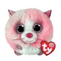 Chat rose - 10 cm - TY-Peluche Teeny chat chien léopard, Animal beurre