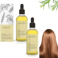 60ml Huile végétale de croissance des cheveux, huile de romarin pour la croissance des cheveux, Améliore les frisottis (2 pc)