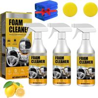 3Pc All Purpose Cleaner,Foam Cleaner,All Purpose Cleaner Spray,Foam Cleaner Spray Car,Homebbc Foam Cleaner,Multi-Purpose Foam Cleane