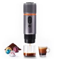 Machine à Espresso Rechargeable Portative pour Capsules Nespresso - CONQUECO - Portable - 12V Voiture et Camping
