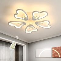 Plafonnier,Plafonnier LED 60W  Moderne Dimmable avec Télécommande  Lustre Design Pour Chambre Salon
