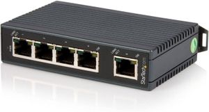 SWITCH - HUB ETHERNET  Switch Ethernet industriel non géré à 5 ports - Commutateur 10/100 à montage sur rail DIN - Switch réseau (IES5102).[Z910]