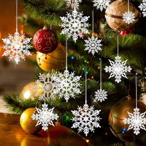 Lot De 18 Décorations De Noël Suspendues En Bois Peint - Occasion