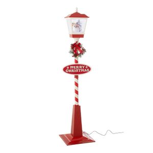 Couleur Grand Pingouin 9cm de haut Lampadaire de noël Miniature à LED, éclairage pour Village de Couleur Grand Pingouin 9cm de haut Lampadaire de noël Miniature à LED, éclairage pour Village de