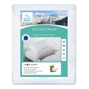 Protège traversin Doulito - 22x160 cm - Made in France - Coton - Blanc 160  - Cdiscount