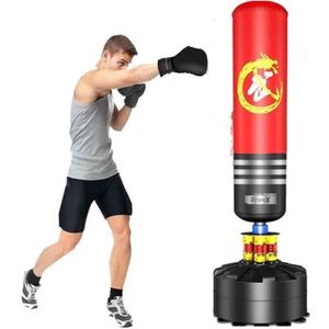 Dripex Sac de Boxe Autoportant Sac de Frappe sur Pied 178 cm Punching Ball  avec 19 Ventouses pour Muay Thai, Kickboxing, Arts Martiaux et MMA :  : Sports et Loisirs