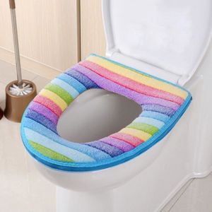 1 paire de coussin de siège de toilette, tapis de toilette jetable lavable