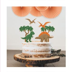 Décoration Gâteau Dinosaure, 7 pièces Décorations de Gâteau d'anniversaire,  Décorations de Cupcakes Toppers, pour Les Fournitures de Fête  d'anniversaire pour Enfants : : Cuisine et Maison