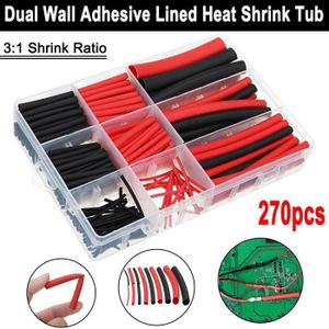 150/ pcs 2 1/ la chaleur Tube de gaine thermor/étractable Gaine transparente kit de c/âble pour fils Coque clair 6/ tailles