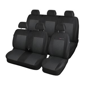 Housses De Sièges Universelles Grises Pour Ford Fiesta (1995-2023) - Ensemble Complet - Nettoyage Facile