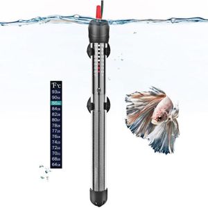 CHAUFFAGE chauffage d'aquarium - 50 w - 100 w - 300 w - température réglable - avec ventouses - thermostat pour réservoir de poissons (300 w