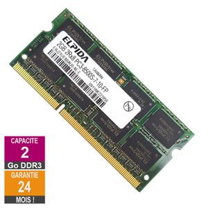 Lot de 2 barrettes RAM DDR2 SO-DIMM – 2 Go – Nanya – PC portable - Accessoires informatique
