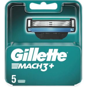 LAME DE RASOIR SEULE Gillette Mach3+ Pack de 5 recharge lames de rasoir