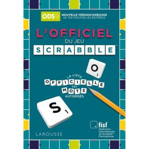 LIVRE JEUX ACTIVITÉS L'Officiel du Scrabble (9e éd.)
