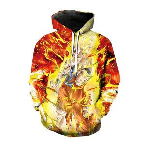 SWEAT CAPUCHE ENFANT GARÇON VEGETA VS SANGOKU