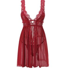 Chemis de nuit rouge best sale