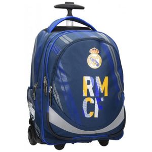CARTABLE Sac à dos à roulettes Real Madrid 47 CM Trolley Haut de gamme