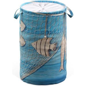 Panier à Linge Ronde Sanilo 60 L – Colibri – Pliable Avec Poignées – Idéal Chambre Enfant Ou Salle De Bain