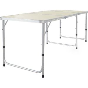 TABLE DE CAMPING Toboli Table de Camping Pliante 180x60x70cm Réglable en Hauteur 55-62-70cm Polyvalente Portable32