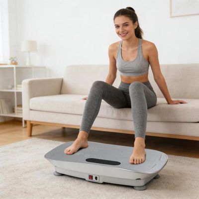 Plateforme Vibrante Skandika V2000 3D – Double Moteur 240W – Bluetooth – 60 Niveaux – Sangles Incluses