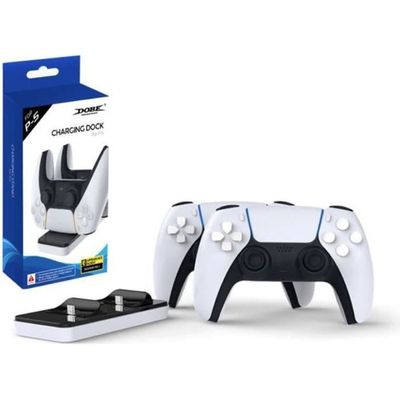 Tbest Station de charge rapide double pour manette PS5 avec puce de