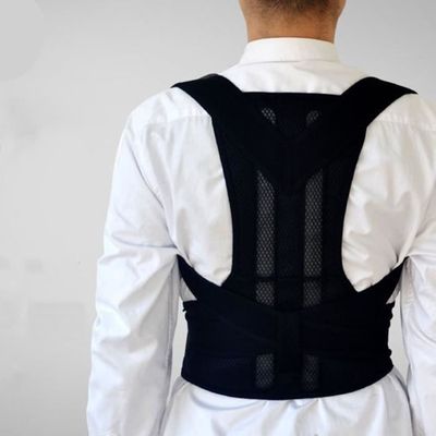 Correcteur De Posture Dos Noir/gris Taille L - Pour Homme Et Femme - Sport Et Bureau