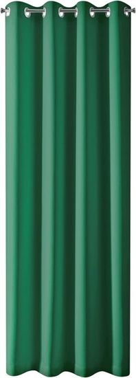 Rideau Occultant BEAUTEX à Œillets - 140x145 Cm - Gris Foncé - 100% Polyester - Blackout Total, Isolation