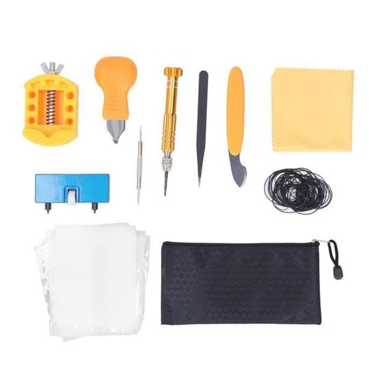 Kit De Réparation Pour Montre - Ouvre-boîtier, Presse à Fermer, Clé à Vis, Pour Changer Piles Ou Réparer