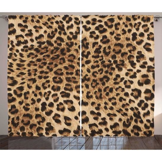 Leopard Imprimé léopard Rideaux Art de la peau moderne 