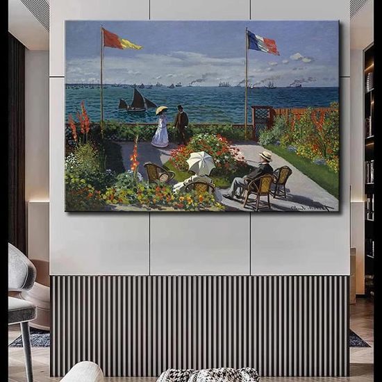 c-l-bre-art-toile-peinture-claude-monet-jardin-sainte-adresse-paysage