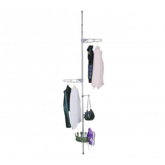 Barre Telescopique De Penderie Portant De Rangement Pour Vetements