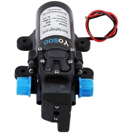 Pompe à Eau 12V 100W Auto-amorçante - 8L/min, 160 PSI, Pour Lavage Voiture, Arrosage, Systèmes Solaires - 4