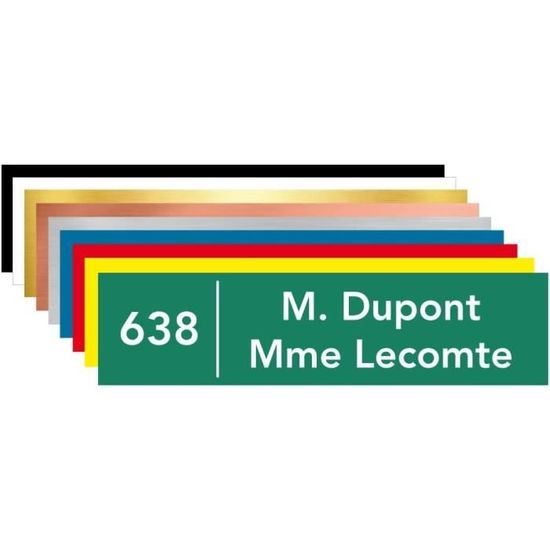 DECOHO - Plaque Boite Aux Lettres Personnalisable - Plaque