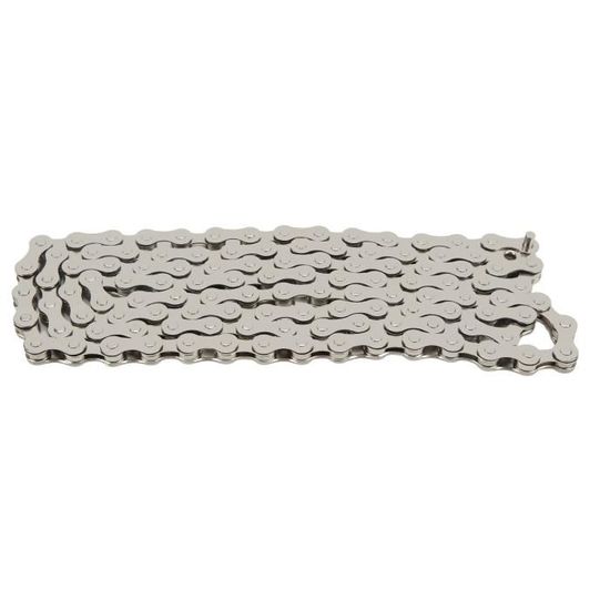 Chaîne De Vélo Compatible 6/7/8 Vitesses – 110 Maillons, Acier, Argentée, Poids 290 G, Pour VTT Et Route