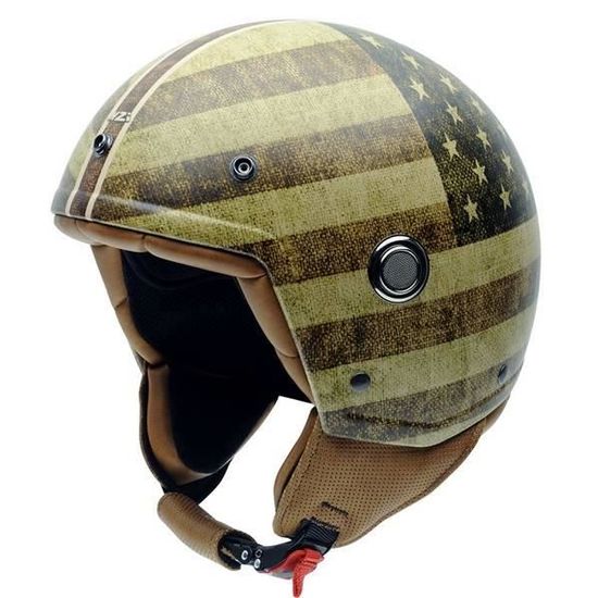 Casco Demi-jet Nero Lucido Omologato ECE 22-05, Visiera Solare A Scomparsa, Interno Lavabile, Peso 1000 G, Taglia XS