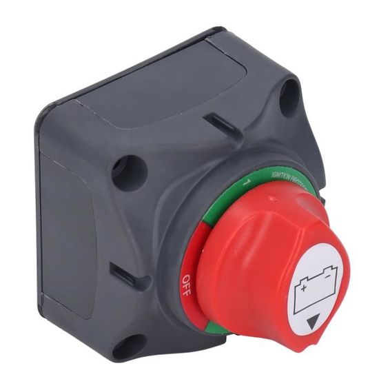 Qiilu interrupteur de coupure d'alimentation de la batterie 600A Master Battery Power Cut
