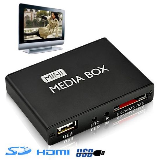 Lecteur multimédia HDMI AV Carte SD clé USB Cdiscount Informatique