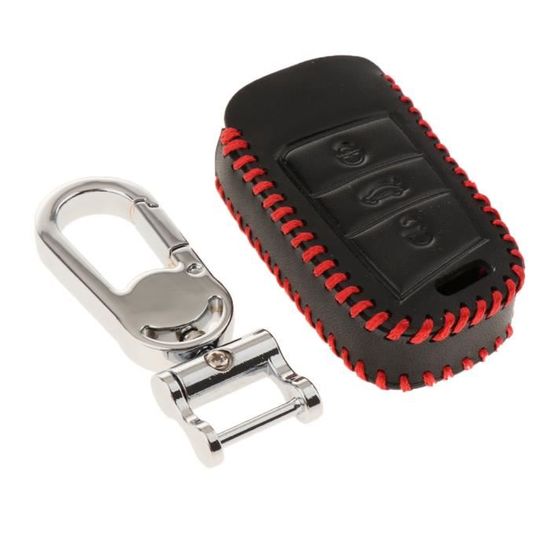 Porte-cartes RFID Et Housse De Clé Peugeot Sport – Cuir Italien Surpiqué – Noir – Neuf Avec étiquettes