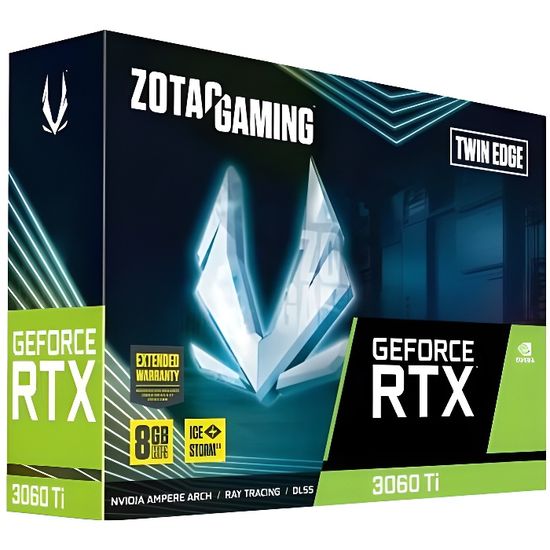 Zotac Gaming GeForce® RTX 3060 Ti Twin Edge LHR 8 Go