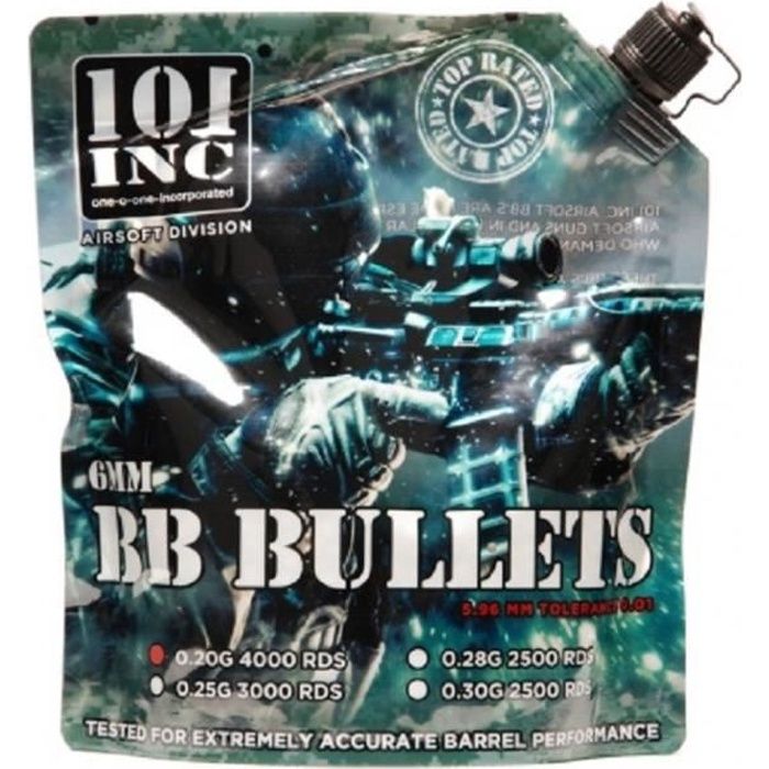 BILLES BO RAIN 595 - Carton de 20kg