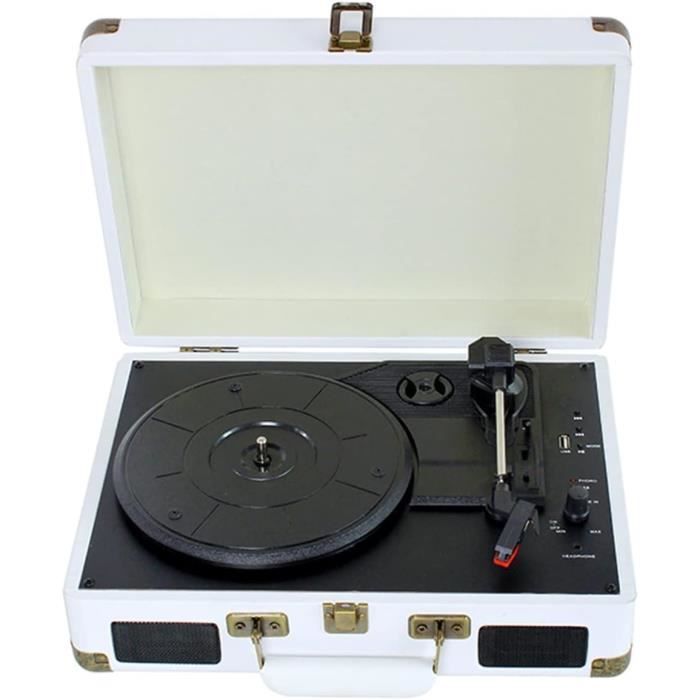 Mini Tourne-Disque Vintage Phonographe Rétro Salon Platine Vinyle Tourne-Disque Vinyle Sans Haut-Parleur Sans Bluetooth (Taille : Prise Britannique) (Prise Britannique