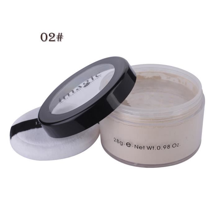 Fond de teint lisse translucide de poudre de finition lâche de maquillage IMAGIC QXH71022082B_kandyfine