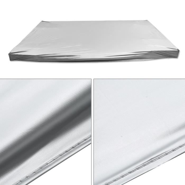 Housse Etanche de Table Meuble Billard Jardin Couverture Oxford Avec Cordon de Serrage Antipoussière - Argent - 260 x 170 cm -YNJ