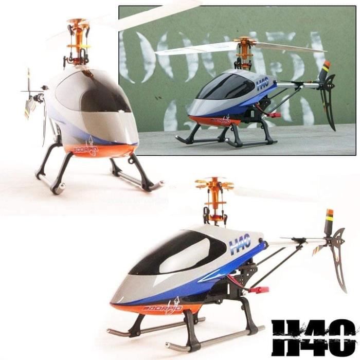 Hélicoptère Télécommandé - Modelisme - Hélicoptère radiocommandé monorotor Scorpio H40