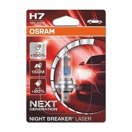 OSRAM Night Breaker Laser Next Gen H7 Phare Halogène 64210NL-01B 12V 55W 1 Unité