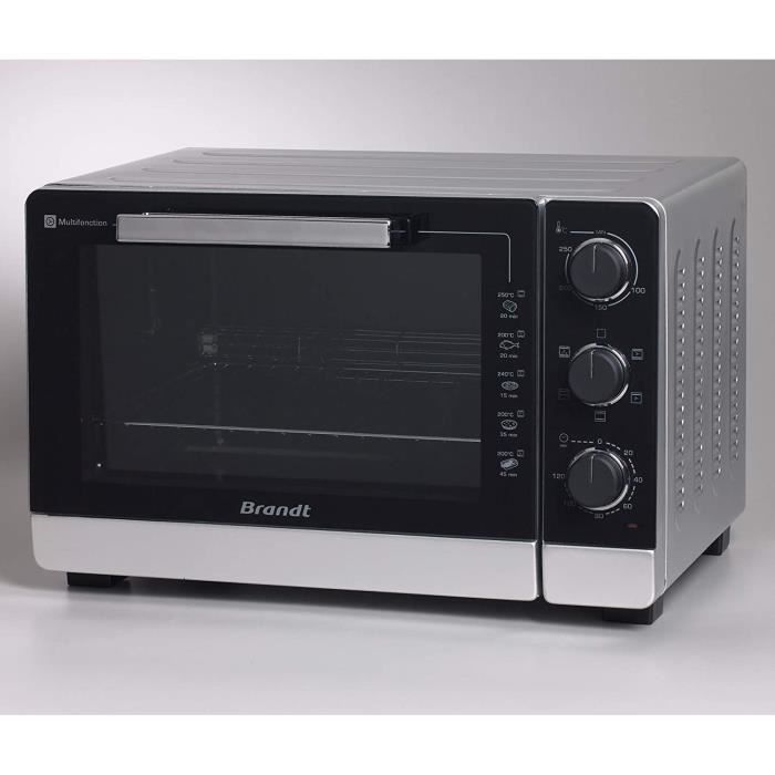 Mini fours Brandt FC405MS - Mini Four Posable et Compact - 2100 W - Capacité 40L - Multifonction avec 5 Modes de Cuisson -1