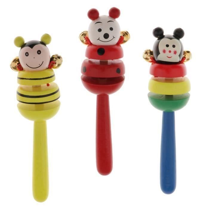 Hochet de Main Jouet Premier Age Bébé Jouets D'Éveil Clochettes de Musique Jouet Mignon pour Bébé