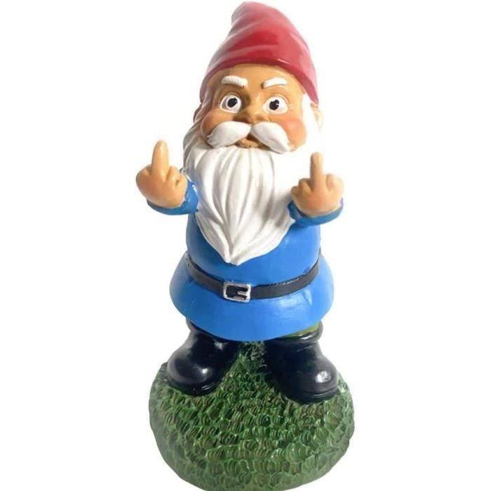 STATUE Gnome Statue miniature Jardin Ornement extérieur Micro Paysage Décoration Barbe Blanche Nain pour Maison ca111